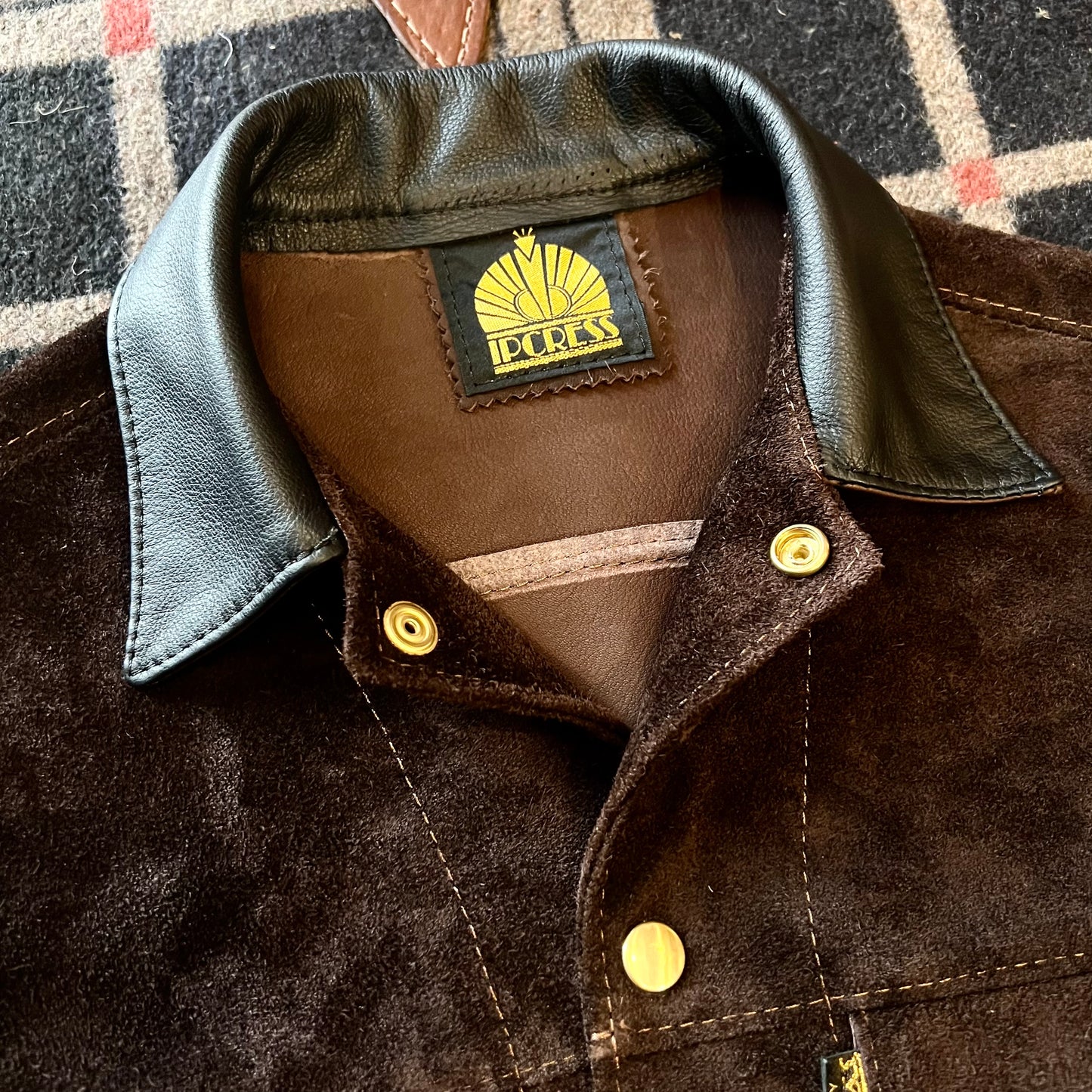🐂1950s Short Horn Type Trucker"Carnaby Rock Hunter"Dark Brown🐂