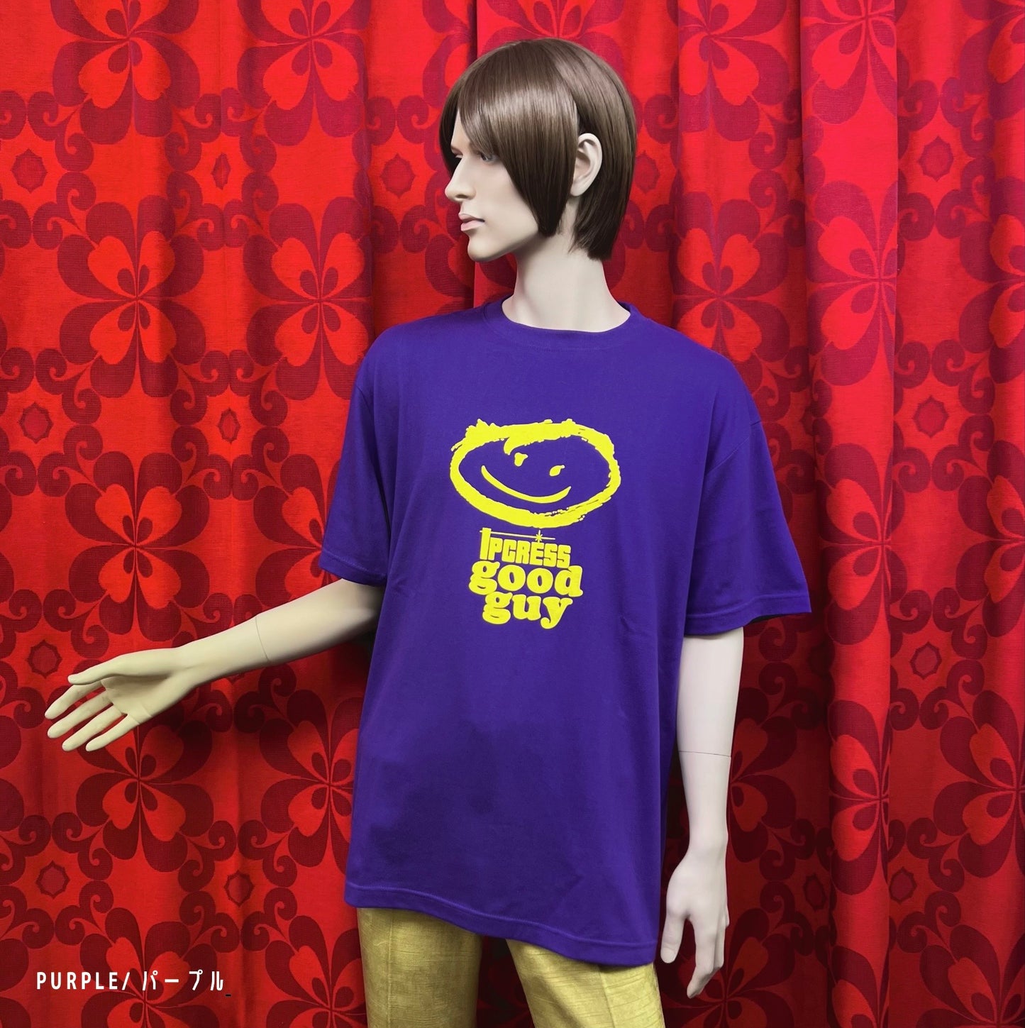 "Ipcress Good Guy"Hand Printed Cotton T-Shirt