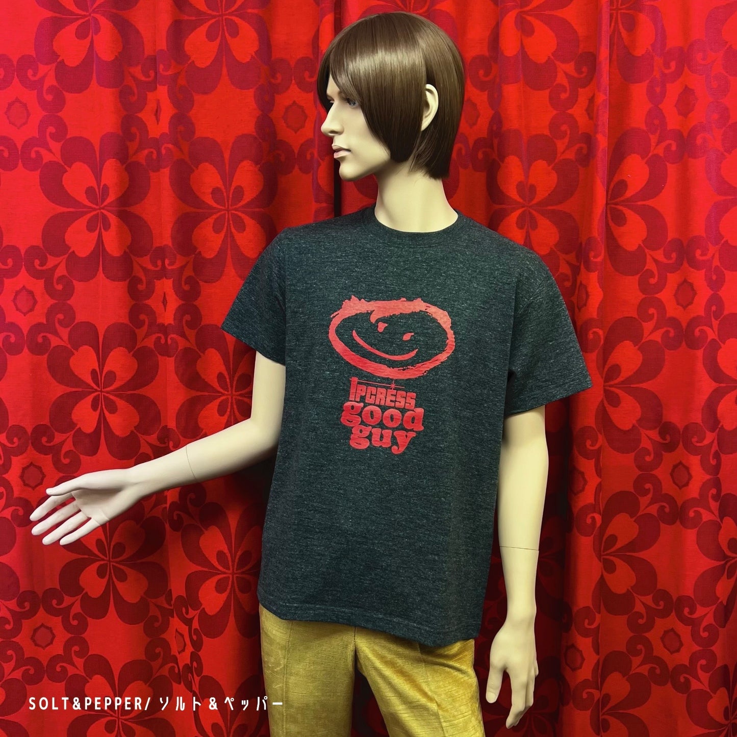 "Ipcress Good Guy"Hand Printed Cotton T-Shirt