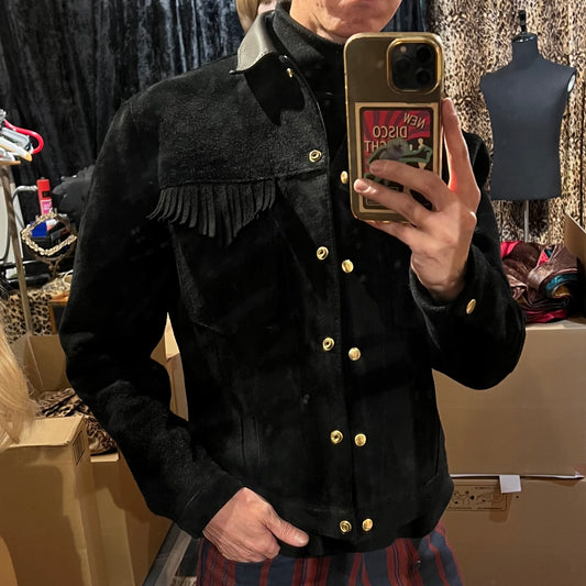🐂1950s Short Horn Type Fringe Poket Trucker"Fifth Beatle"🐂